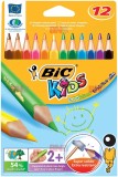 Culori Bic 12/set Evolution Triunghiulare