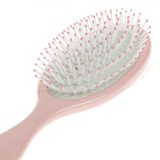 Perie de păr ovală cu aripi de &icirc;nger, confetti și pompon, 22 cm, roz, CMCLASS