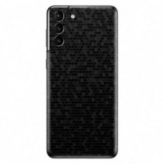 Set Folii Skin Acoperire 360 Compatibile cu Samsung Galaxy S21 Plus - ApcGsm Wraps HoneyComb Black