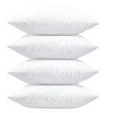 Set 4 huse perna premium cu fermoar, Alb - 30 x 50