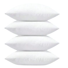 Set 4 huse perna premium cu fermoar, Alb - 30 x 50