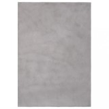 Cumpara ieftin Covor, gri, 180x270 cm, blană ecologică de iepure