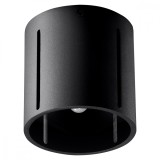 Lampă De Tavan Inez Negru Aluminiu 1 Bec Cilindric Modern De Interior