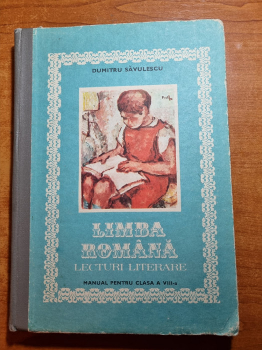 manual limba romana - pentru clasa a 8-a - din anul 1981