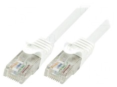 Patch cord U/UTP Cat6 alb 3m foto