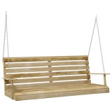 Banca balansoar, 155x65x60 cm, lemn tratat de pin