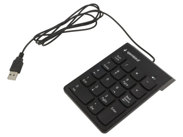 Tastatură Numerică USB Neagră