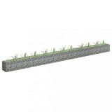 Gossi strat inaltat gabion, 450 x 30 x 30 cm, otel galvanizat