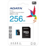 Card de memorie ADATA Premier, MicroSDXC, 256GB, UHS-I, Class 10, A-data