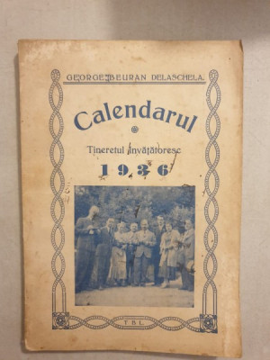 Calendarul Tineretul invatatoresc 1936 foto