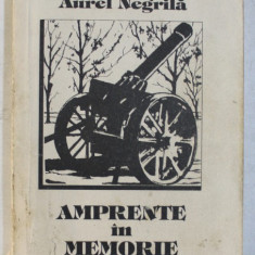 AMAPRENTE IN MEMORIE ( ROMAN AUTOBIOGRAFIC ) de AUREL NEGRILA , 1994
