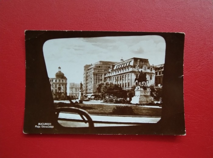 CARTE POSTALA - RPR - BUCURESTI - PIATA UNIVERSITATII