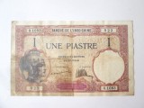 Cumpara ieftin Rara! Indochina 1 Piastre 1927,bancnota din imagini la cel mai mic pret
