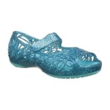 Balerini Crocs Kids&#039; Isabella Glitter Flat Albastru deschis - Pool