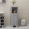 VidaXL Dulap de baie, sonoma gri, 30x30x95 cm, lemn prelucrat