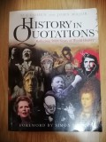 History in quotations / Istoria in citate Reflecting 5000 years of world history