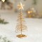 Brad de Craciun Ornament, Flippy, Decoratiune Brad micut din Metal, inaltime 16 x 6.5 x6.5 cm, Ornament de Craciun, Auriu