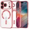 Husa MagSafe pentru Apple iPhone 17 Pro, Techsuit, Luxury Crystal, Rosie