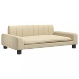 Cumpara ieftin Pat de caini, crem, 90x53x30 cm, material textil