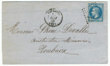 France 1868 Old Cover + Content GC 1567 FOURMIES NORD to ROUBAIX D.951