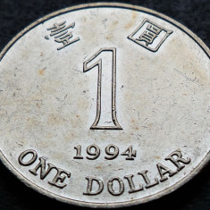 Moneda 1 DOLAR - HONG KONG, anul 1994 *cod 2128