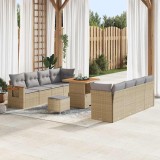Cumpara ieftin Set de canapele pentru grădină Manual 11 pcs bej și gri deschis