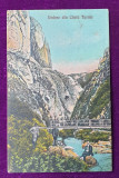 Carte Postala CIRCULATA, anii 1930 - Vedere din CHEIA TURDEI, Sinaia, Printata