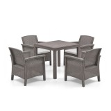 Adena 4+1 set de mobilier de grădină cappuccino