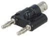 Conector Banană 4mm și BNC Soclu 500V Dublu