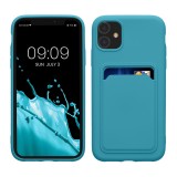 Husa Kwmobile pentru Apple iPhone 11, Albastru deschis, Silicon, KWM0000134F015C, Carcasa