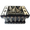 Cutie puzzle cu cheie ascunsa mic pentru bijuterie decoratiune negru