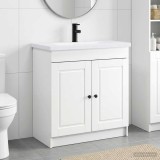 Cumpara ieftin Set de mobilier pentru baie Alb 78,5 x 37,5 x 81 cm