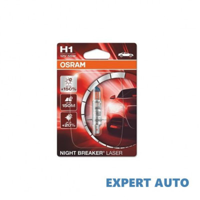 Bec 12v h1 55 w night breaker laser nextgen +150% blister 1 buc osram UNIVERSAL Universal #6 foto