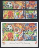Singapore 1992 - Jocurile Olimpice - Barcelona, Serie + Colita, MNH, Nestampilat
