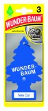 Odorizant auto, bradut, Wunder-Baum, New Car, pachet promo 2+1, 7.6 x 0.8 x 19 cm