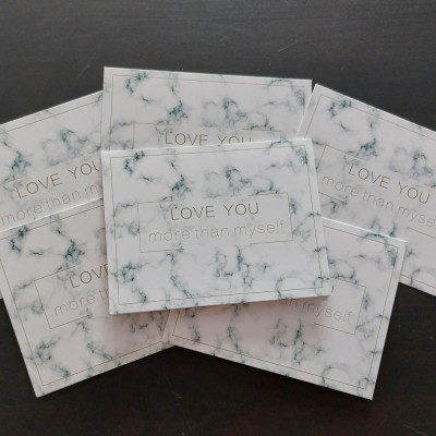 Felicitare eleganta Love you More than Myself foto