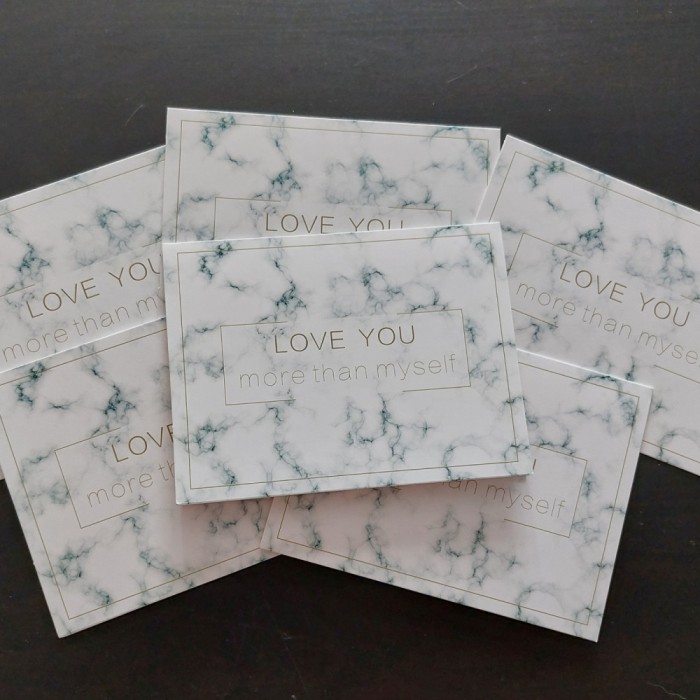 Felicitare eleganta Love you More than Myself