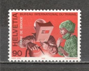Elvetia.1988 Biroul International al Muncii-Oamenii si munca SH.154 foto