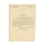 Ionel Teodoreanu, scrisoare pentru profesorul fiului său, 8 oct. 1938
