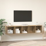 VidaXL Set dulap TV 2 pcs stejar artizanal 37 x 37 x 142.5 cm