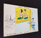 Desen Hilar - Carte Poștală Umoristică Franțuzească. Verte Campagnes - La Petite B&eacute;b&eacute;te, Franta, Necirculata, Printata