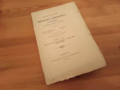 SILVESTRU EP.DE CANEV, THEOLOGIA DOGMATICA ORTODOXA, vol. V- 1906 foto
