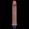 Vibrator Reincarcabil Real Softee, Brun Deschis, 24 cm