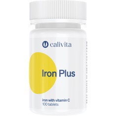 Iron Plus Supliment alimentar Complex Fier cu Vitamina C si Bioflavonoide (100 tablete) - Calivita