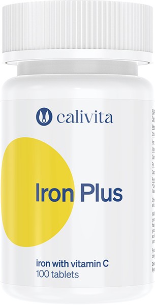 Iron Plus Supliment alimentar Complex Fier cu Vitamina C si Bioflavonoide (100 tablete) - Calivita