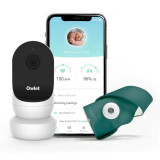 Owlet Monitor Duo Smart Sock 3 &amp; Cam 2 set pentru bebeluși Deep Sea Green 1 buc