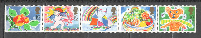 Anglia/Marea Britanie.1989 Timbre de felicitare-streif GA.232