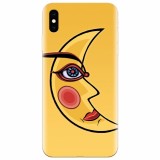 Husa silicon pentru Apple Iphone XS Max, Yellow Moon