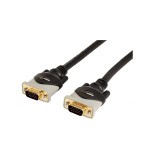 Cablu VGA la VGA de 3 metri Amazon Basics pentru monitor, computer personal, negru - RESIGILAT