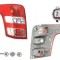 Stop spate lampa Mitsubishi L200, 11.2015-; Fiat Fullback, 01.2016-, spate, Stanga, cu lampa ceata; P21/5W+P21W+PY21W; cu suport becuri;